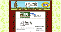 Desktop Screenshot of pawsbegood.com